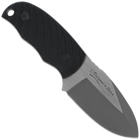 K25 RK-32331 Neck Knife Black G10, Titanium/Brushed 7Cr17Mov
