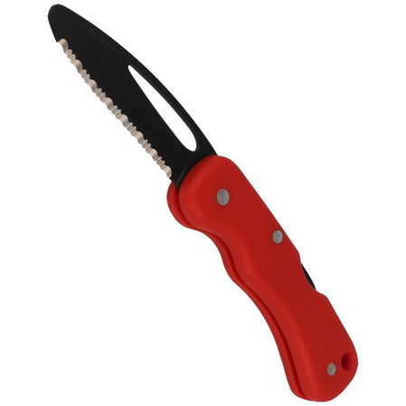 MAC 697 Rescue 2 Knife Red FRN, Black Idroglider W 1.4034