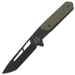 WE Knife Arsenal Black Titanium/Green G-10, Black Stonewashed (WE20073-2)