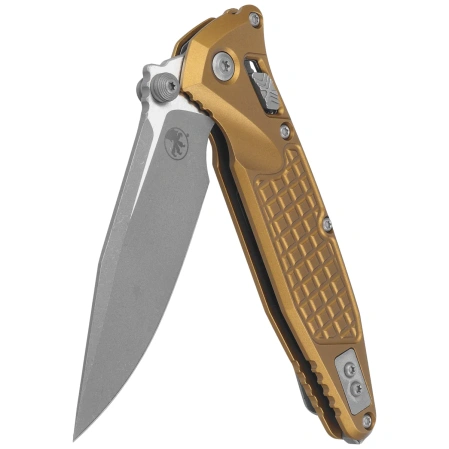 Microtech Socom Ram-Lok S/P-M Knife Tan Frag Aluminum, Apocalyptic M390MK by Tony Marfione (160RL-10APFRTA)