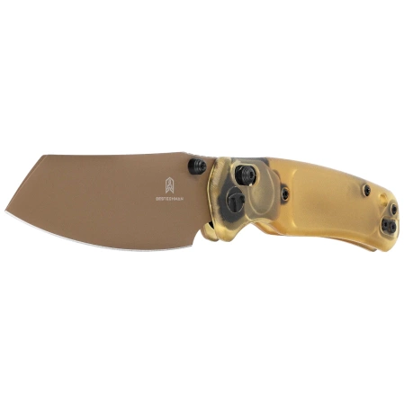 Bestechman Cicada's Wing Knife Bead Blasted Ultem, Gold Painted 10Cr15MoV (BMK06D)