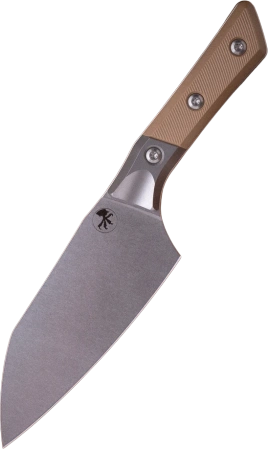 Nóż kuchenny Microtech Santoku Bolster Coyote G10, Stonewashed MK390 (3200B-10CE)
