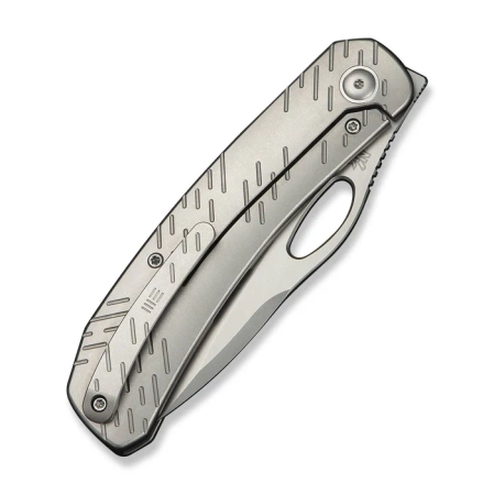 Nóż składany WeKnife Inmate Gray Titanium, Stonewashed CPM 20CV by Jerad Neeve (WE23096B-1)