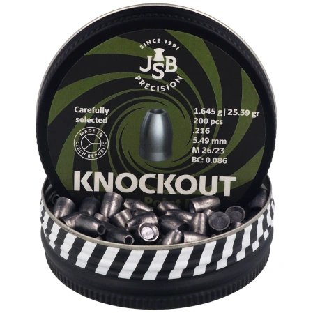 JSB KnockOut Slugs MKII .216 / 5.49 mm, 1.645 g, 200 pcs (546222-200)