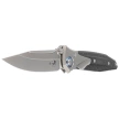 Microtech Socom Bravo Mini S/E Knife Titanium / Carbon Fiber, Blue HW, Bead Blasted M390 by Tony Marfione knife (260M-7CFTI)