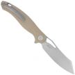 Kubey Drake Knife Tan G10, Beadblasted AUS-10 by Maksim Tkachuk (KU239J)