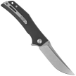 Bestech Scimitar Black G10, Stonewashed/Satin D2 Knife (BG05A-1)