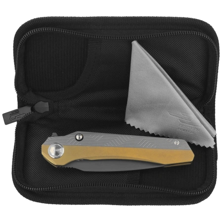 Bestech Wet Nellie Knife Bronze/Gray Titanium, Grey PVD MagnaCut by Grzegorz Grabarski (BT2505D)