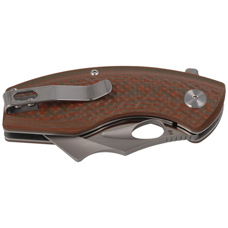 Nóż składany Bestech Lizard Green/Orange G10, Bead Blast/Satin D2 (BG39B)