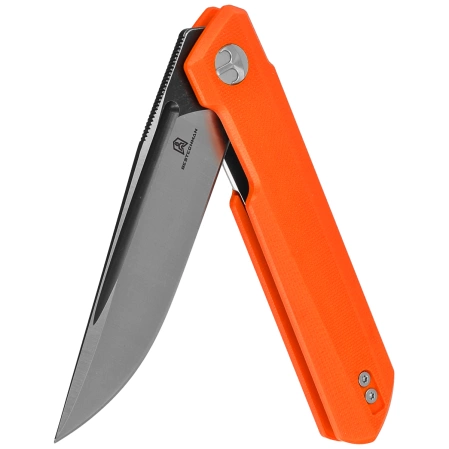 Bestechman Dundee Knife Orange G10, Grey PVD / Satin D2 by Ostap Hel (BMK01H)
