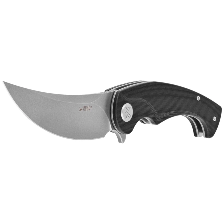 Kubey Scimitar KU173K Knife Black G10, Bead Blasted 14C28N