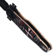 Nóż składany Third Decor Habitat N120T 3D Hospitaller Warrior Beechwood, Black 420 (TH-N120T)