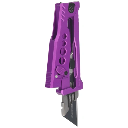 Reate EXO-U V2 Utility Knife Purple Speedhole Aluminum, Stainless Steel