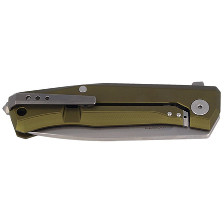 LionSteel Myto Knife Green Aluminum, StoneWashed M390 by Molletta (MT01A GS)