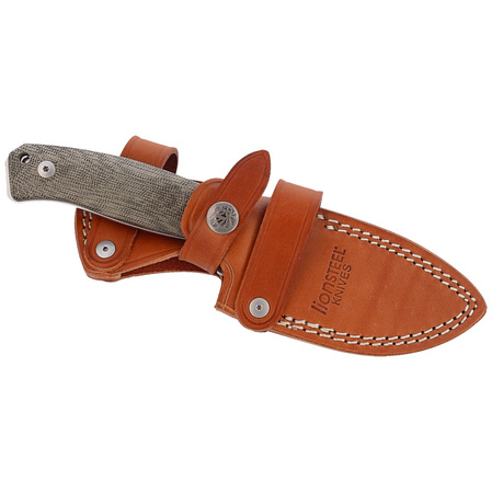 Nóż LionSteel Bushcraft Green Canvas Micarta, Satin M390 by Moletta (M2M CVG)