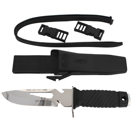 MAC Coltellerie Squalo 15 M GG Black Diving Knife 150mm