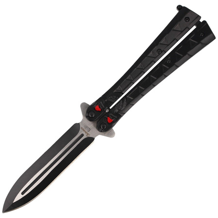 Balisong Knife Martinez Albainox Black Calavera (02097)