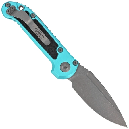 Microtech LUDT Gen III S/E Automatic Knife Turquoise Aluminum, Apocalyptic M390MK by Tony Marfione (1135-10APTQ)