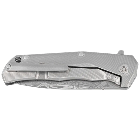 LionSteel T.R.E. Titanium/Carbon Fiber, Thor Damasteel Damascus by Molletta Knife (TRE DT FC)