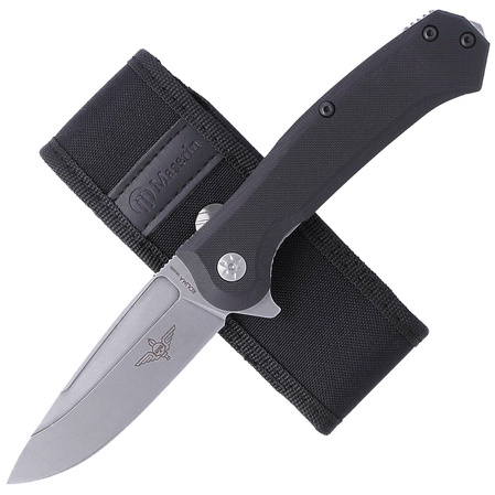 Nóż składany Maserin Police 680/G10N Black G10, Stonewashed N690 by Nicolai Lilin