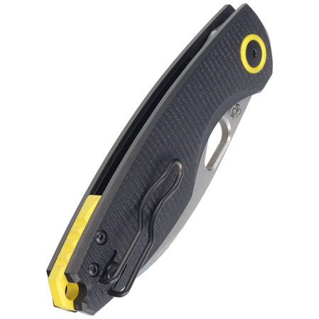 FOX Chilin Black G10, Stonewashed N690Co by Jesper Voxnæs (FX-530 G10B)