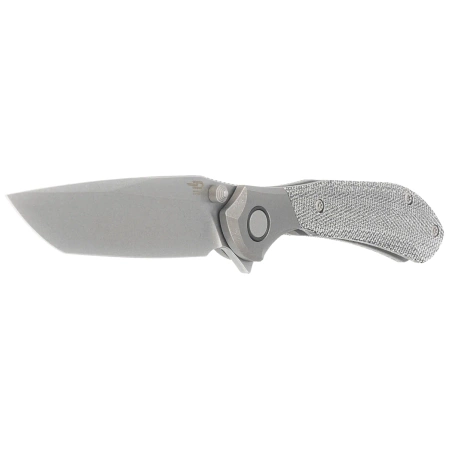 Bestech Constellation Knife Grey Titanium/Black Micarta, Dark Bead Blasted/Stonewashed MagnaCut by Munko Knives (BT2501A)