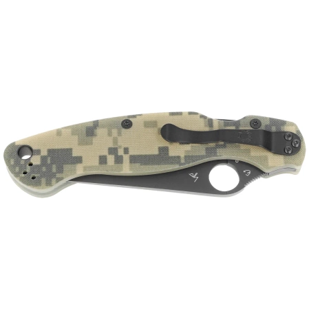 Spyderco Military 2 Knife Digital Camo G10, Black DLC CPM S30V by Sal, Eric Glesser (C36GPCMOBK2)