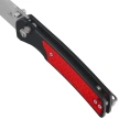Nóż składany Bestechman Icebreaker Black Aluminum / Red G10, Satin D2 (BMK16A)