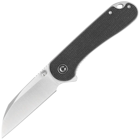 Nóż składany Civivi Elementum Wharncliffe Black Canvas Micarta, Satin Nitro-V (C18062AF-3)