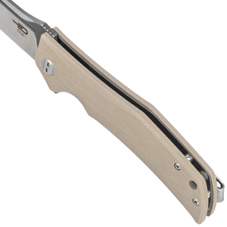 Nóż składany Bestech Scimitar Beige G10, Gray/Satin D2 (BG05C-2)