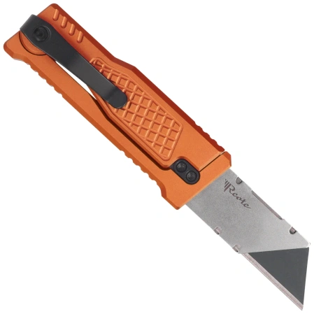 Nóż grawitacyjny Reate EXO-U V2 Orange Diamond Pattern Aluminium, Stainless Steel