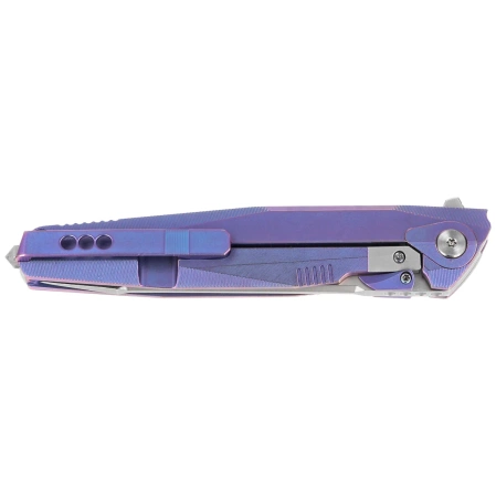 Rike Knife RK1707T-B Blue Titanium, Bead Blasted / Satin M390