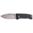 LionSteel Thrill Knife Black Aluminum, Satin M390 by Molletta (TL A BS)