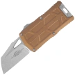Microtech Exocet II Wharncliffe OTF Knife Tan Aluminum, Stonewashed M390MK by Tony Marfione (1156-10TA)