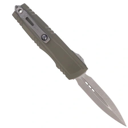 Microtech Luminary ZBP D/E Signature OTF Knife Moss Green Aluminum, Apocalyptic M390MK by Tony Marfione (1270-10APMGS)