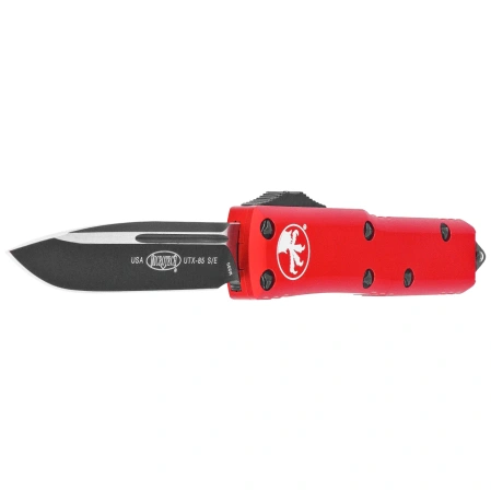 Nóż automatyczny OTF Microtech UTX-85 S/E Red Aluminium, Black M390 by Tony Marfione (231-1RD)