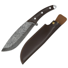 Martinez Albainox Knife Wood, Leaf Printing 3Cr13MoV (32805)