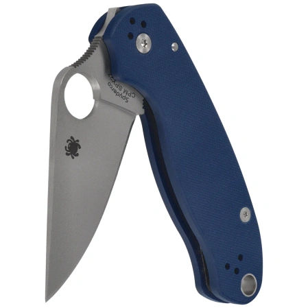 Spyderco Para 3 Cobalt Blue G10, Satin CPM SPY27 by Sal, Eric Glesser (C223GPCBL)
