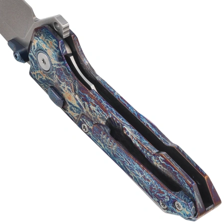 Nóż składany Remette Cosmic Flamed Titanium, Pearlescent M390 (RTCO-TC)