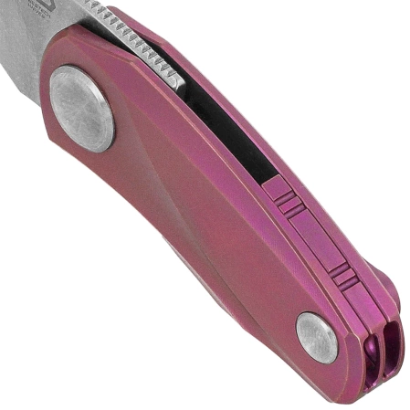 Nóż składany Bestech Tulip Frame Lock Purple Titanium, Stonewashed / Satin M390 by Ostap Hel (BT1913C)