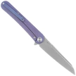 Nóż składany KB Kubey Dandy Blue Titanium, Sandblasted CPM S90V by Maksym Tkachuk (KB247K)