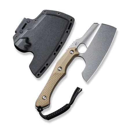 Civivi Knife Aratra Tan G10, Stonewashed D2 by Maciej Torbé (C21041-3)