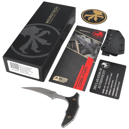 Nóż Microtech Bee Marfione Select Carbon Fiber, Bronze Titanium HW, Apocalyptic F/S 440C by Bastinelli (218-12APMS4)
