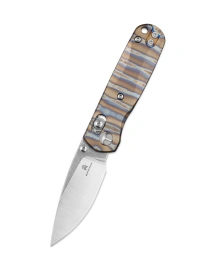 Bestechman Sprite Knife Flamed Titanium, Stonewashed/Satin M390 (BMK21C)