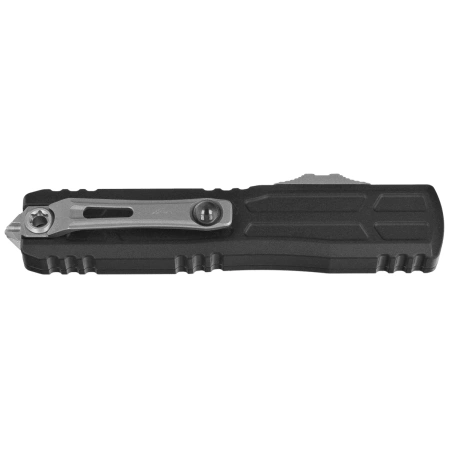 Microtech Ultratech EX-ZBP Bayonet Signature OTF Knife Black Aluminum, Stonewashed F/S M390 by Tony Marfione (1120EX-12S)
