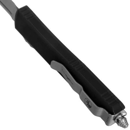 Nóż automatyczny OTF Microtech Ultratech T/E Signature Carbon Fiber/Black Aluminium, Satin M390 by Tony Marfione (123-4CFS)