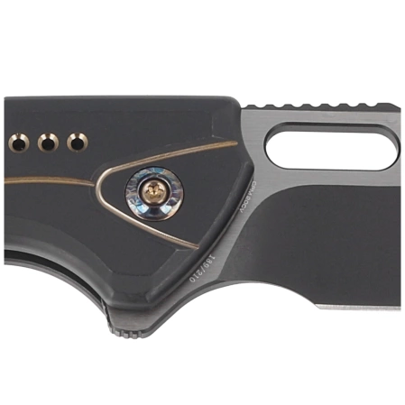 Nóż składany WE Knife Exciton LE No 189/210 Black / Flamed Titanium, Two Tone CPM 20CV (WE22038A-4)