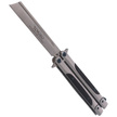 TOKISU Balisong Black G10/Steel, Satin butterfly knife (02174)