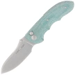Viper Moon Teal Green Canvas Micarta, Stonewashed MagnaCut by Fabrizio Silvestrelli Knife (V6010TE)