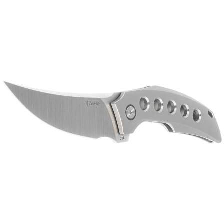 Reate Velocity Gray Titanium Knife, Satin Elmax by Tashi Bharucha